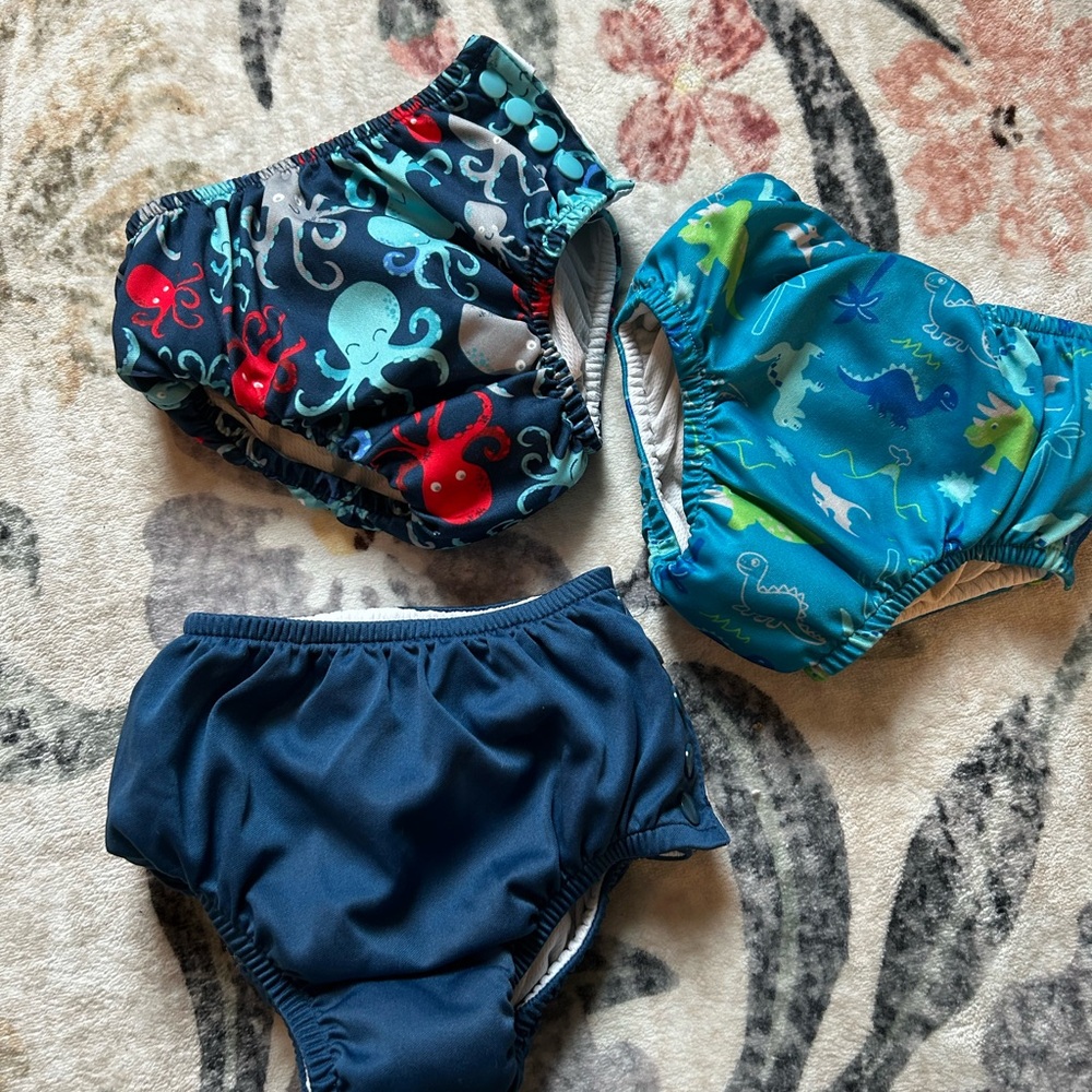 Kids 3T/4T Reusable Swim Diaper Set Diaper covers for swim class